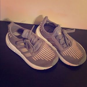 Adidas Lavender and Rose Gold Toddler Girl’s